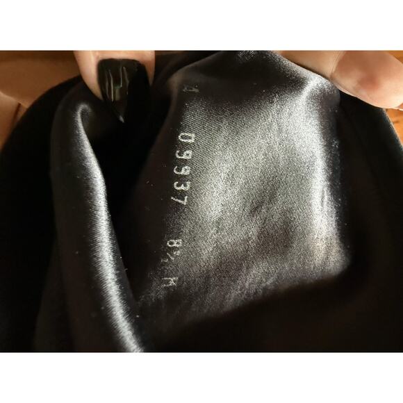 Stuart Weitzman Boots Womens Size 8.5 Black Suede Over The Knee Tie Back Heel - Picture 7 of 9